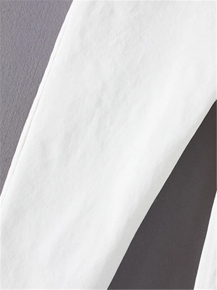 플러스 사이즈 여성 의류 바지, 탄성 허리, 단색, 고탄성 펜슬 바지, 기본 바지, 비만인 여성용 얇은 바지