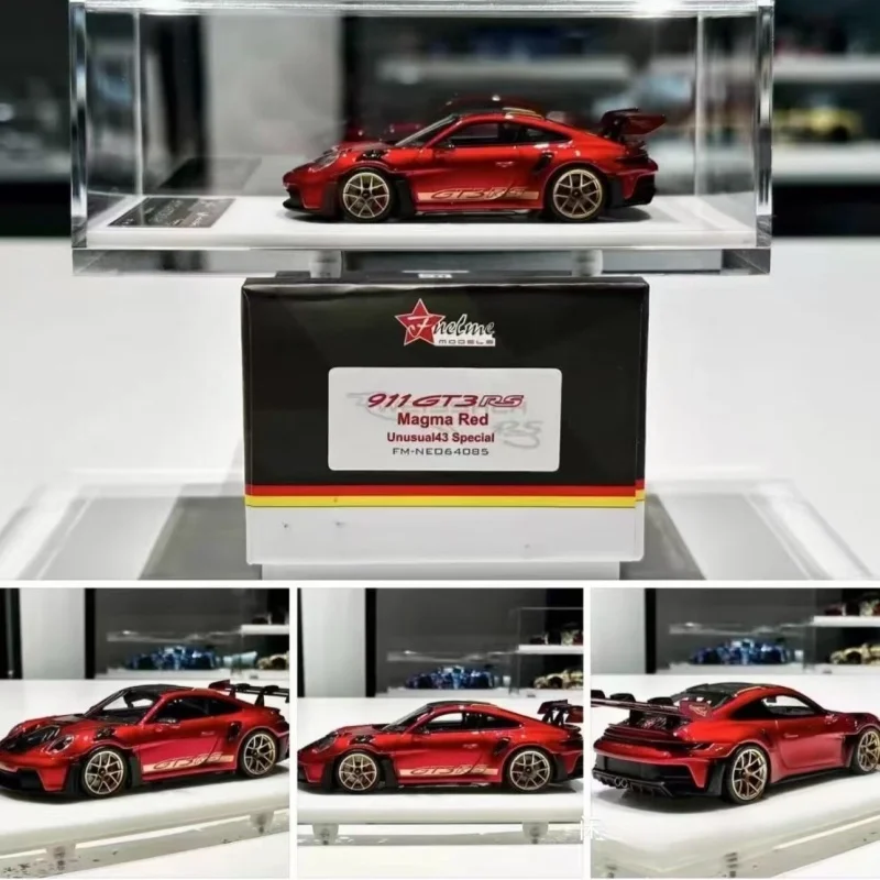 FuelMe 1:64 Porsche 992 GT3 RS metal red avocado resin