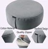Meditation Cushion Portable Soft Yoga Pillow Buckwheat Shell Filling Tatami Round Stool Futon living room balcony Men and Women 2