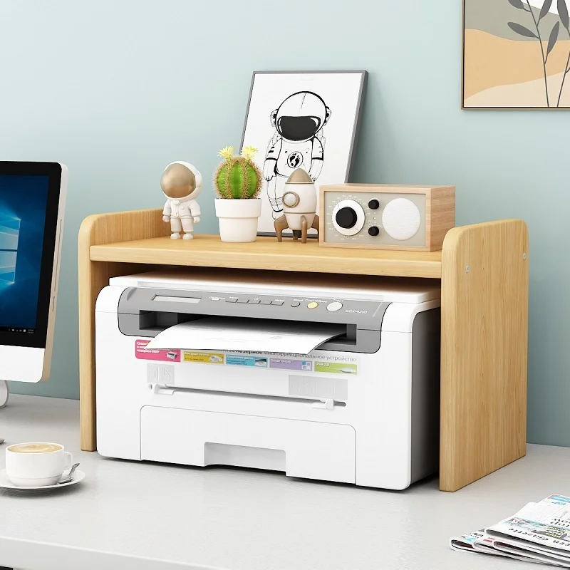 Étagère de rangement pour imprimante, système de stockage, bureau, petit  support de copieur, bibliothèque multifonctionnelle à double couche -  AliExpress