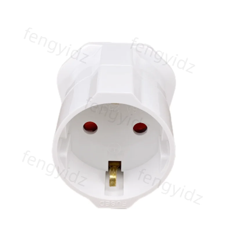 1PCS European 2 Pin to UK 3 Pin Plug Adaptor Euro EU Travel Mains Adapter -  AliExpress