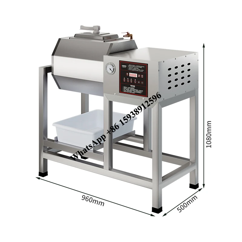Automatic Pickling Machine Commercial Small Fried Chicken Leg Mixer Rolling Vacuum Kneading Machine 5
