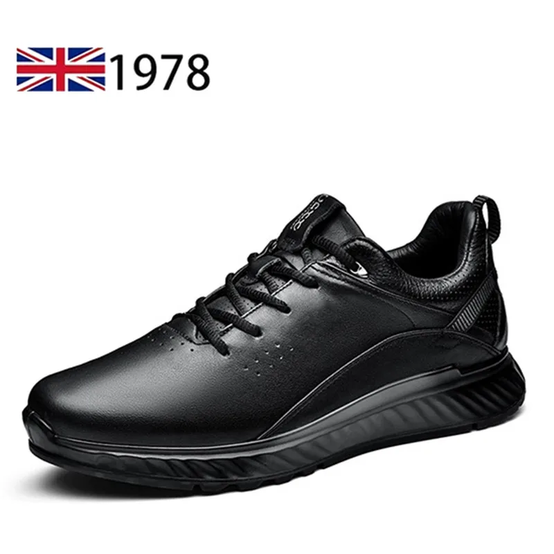 High-end Genuine Leather Men Shoes Outdoor Casual Sneakers Shoes Non-Slip Business White Board For Men zapatos para hombre