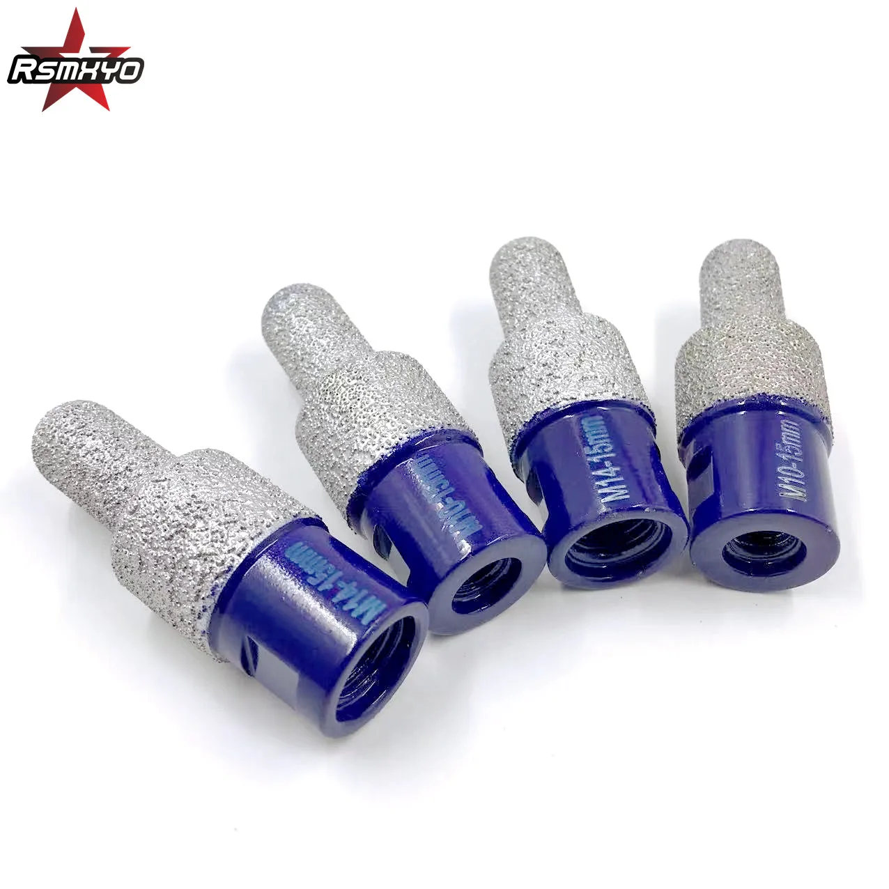 15-25mm M10/M14 Thread Vaccum Brazed Diamond Finger Bit Brazing Milling Cutter for Ceramic Tile Granite Marble Enlarge Shape