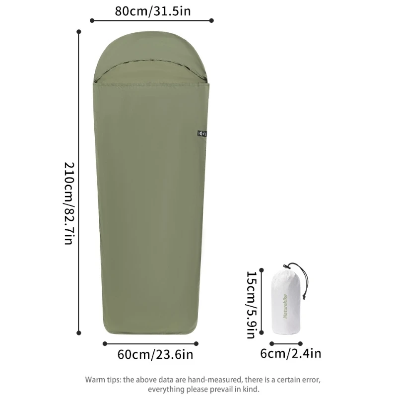 Naturehike Sleeping Bag Liner Outdoor Camping Sleeping Sack Hotel Travel Sheet Mummy Hiking Bag Liner