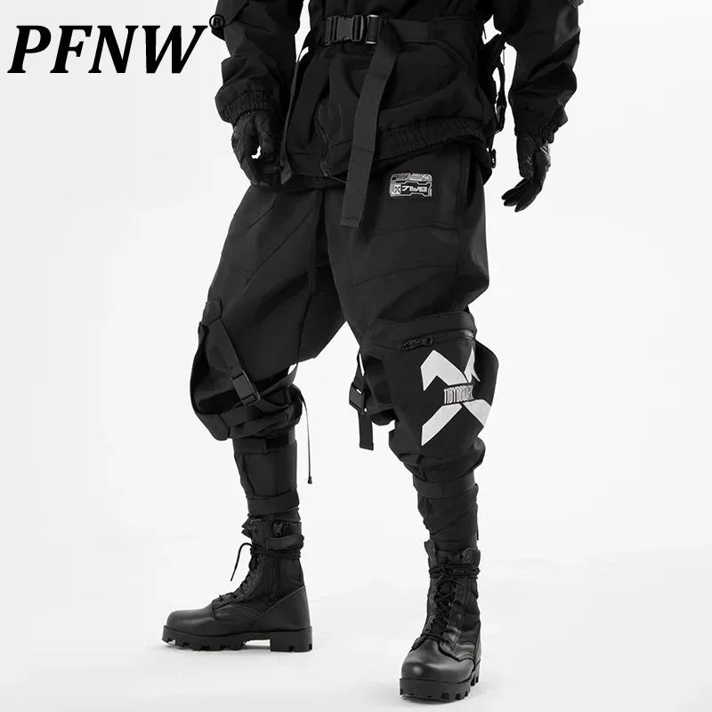 

PFNW Heavy Industry Autumn New Trendy Brand Functional Splicing Tactical Pants Men Darkwear Women Loose Casual Overalls 12Z4119