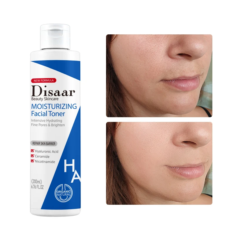 Disaar Moisturizing Toner 200ml Hyaluronic Acid Ceramide Nicotinamide Essence Intensive Hydrating Fine Pore Brighten Skin Care