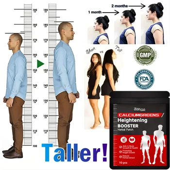 1-10 sacchetti di cerotto per la crescita dell'altezza promuove la forza ossea calcio vitamina D integratori adesivo per la stimolazione dei punti di agopuntura plantare per adolescenti adulti
