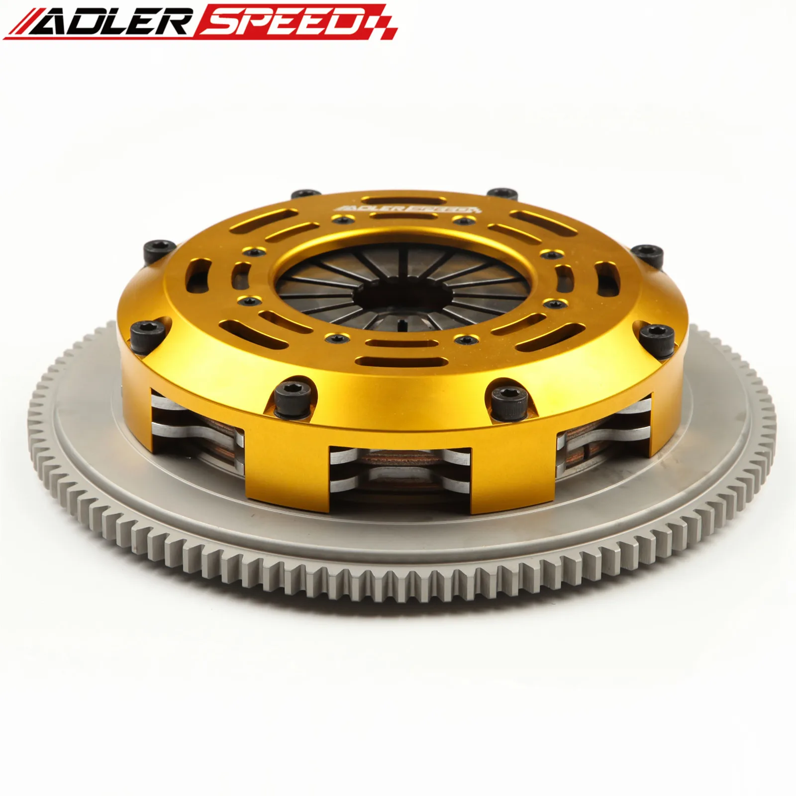 

ADLERSPEED RACING CLUTCH TWIN DISC KIT & FLYWHEEL For 93-99 MITSUBISHI ECLIPSE GST For 92-1999 EAGLE TALON TSi FWD 7 Bolt