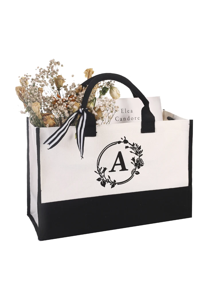 Customized Tote Bag – Large Capacity Women's Handbag with Print Letter Logo, Two-Sided ... - SKU CTB02011 - UGI Packaging