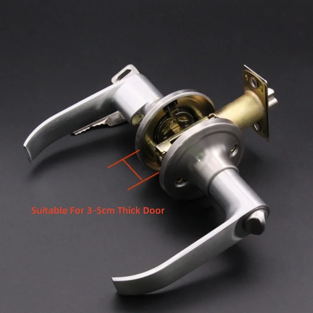 Door Handle Lock Round Entry Security Privacy Sliding Front Entrance Bedroom Living Room Household