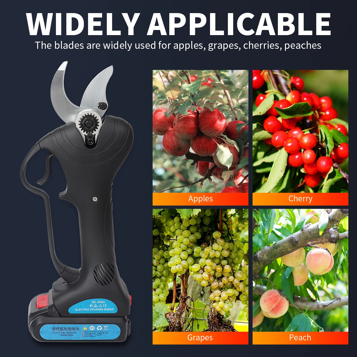 SK5 Cordless Pruner Cutting-Blade 30mm Electric Pruning Shear Fruit Tree Bonsai Pruning Garden Tool pruning shears blades pruning shears garden tools garden pruner