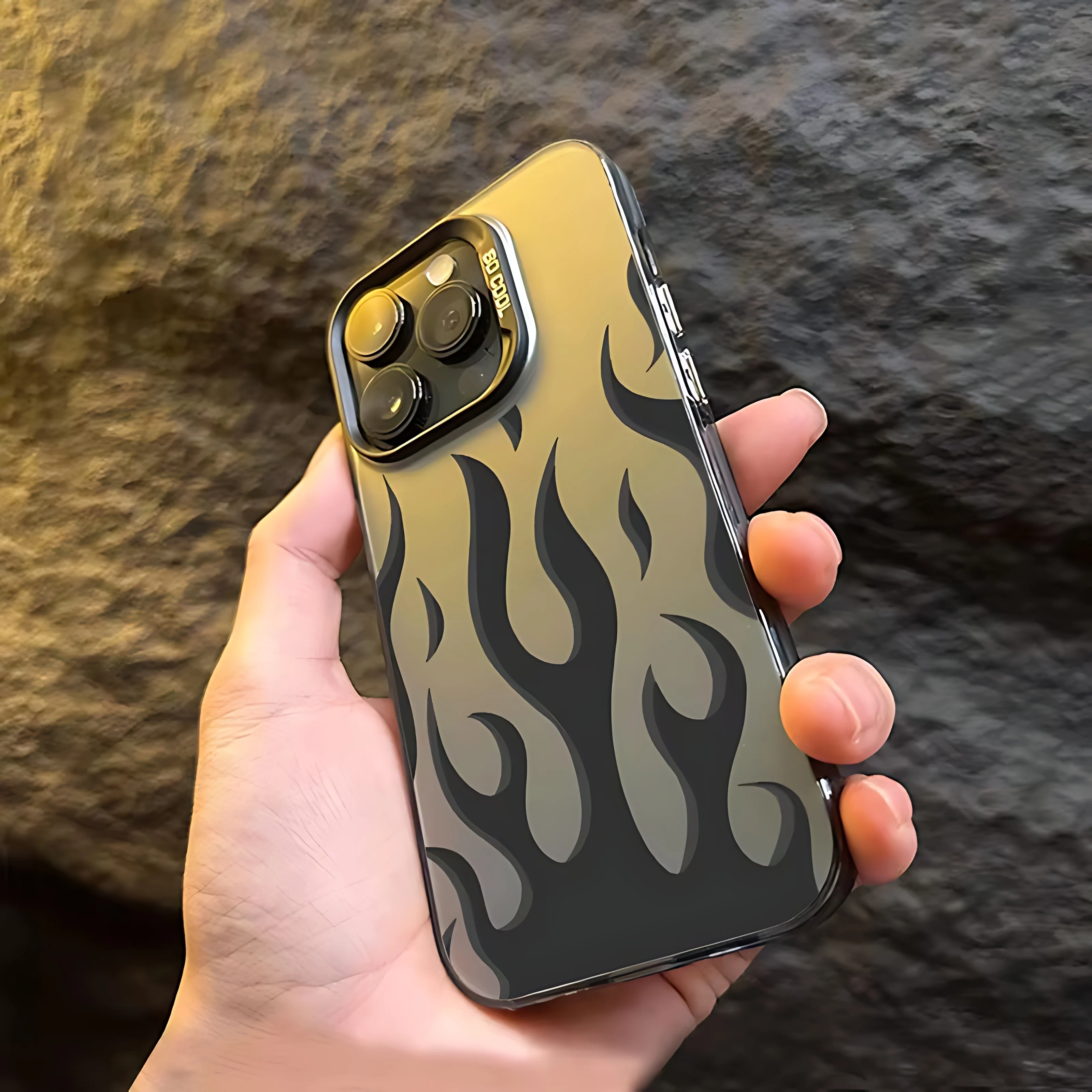 Creative Fashion Flame Fire Phone Case - Stylish Protective Cover