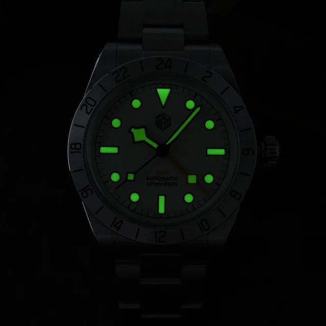 39mm BB GMT Men Automatic Mechanical Watches Vintage Luxury Men sapphire Bezel 10ATM Green Light Reloj Hombre 6