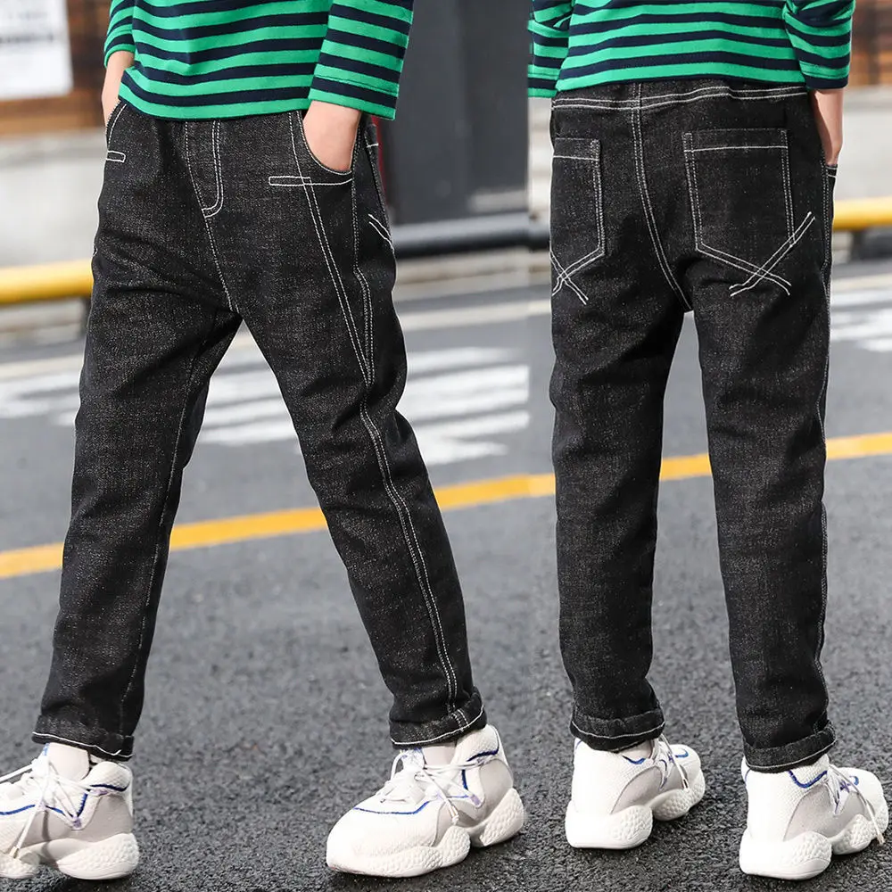 Kids Jeans Boys Pants Seluar jeans kanak-kanak New Children's Casual  Trousers Primary Student Denim Pants | Shopee Malaysia
