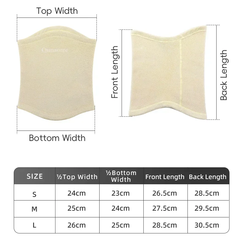 Qunature Thermal Face Cover Balaclava Winter Warmer Fleece Headband Skin-friendly Ski Tube Scarf Snowboard Half Face Mask 6