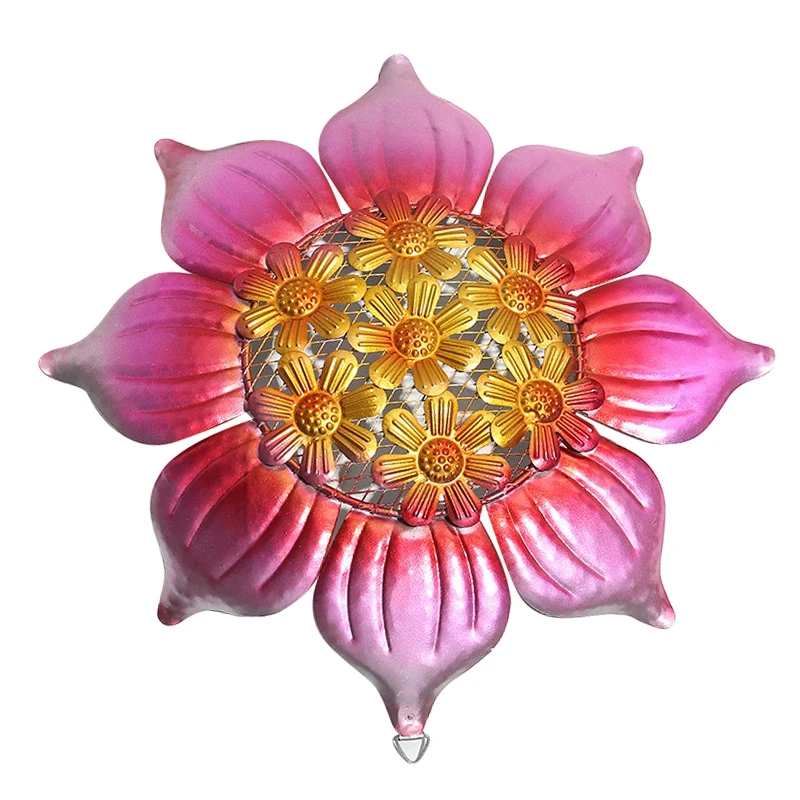 

Metal Floral Wall Art Decoration, Suitable For Color Wall Decoration In Bathroom, Living Room, Bedroom Or Porch Terrace