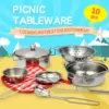 Mini Stainless-Steel Kitchen Toys .A Tiny Size Play House Cooking Utensil Set for Kids . Educational Kitchen Experience. Christm 6