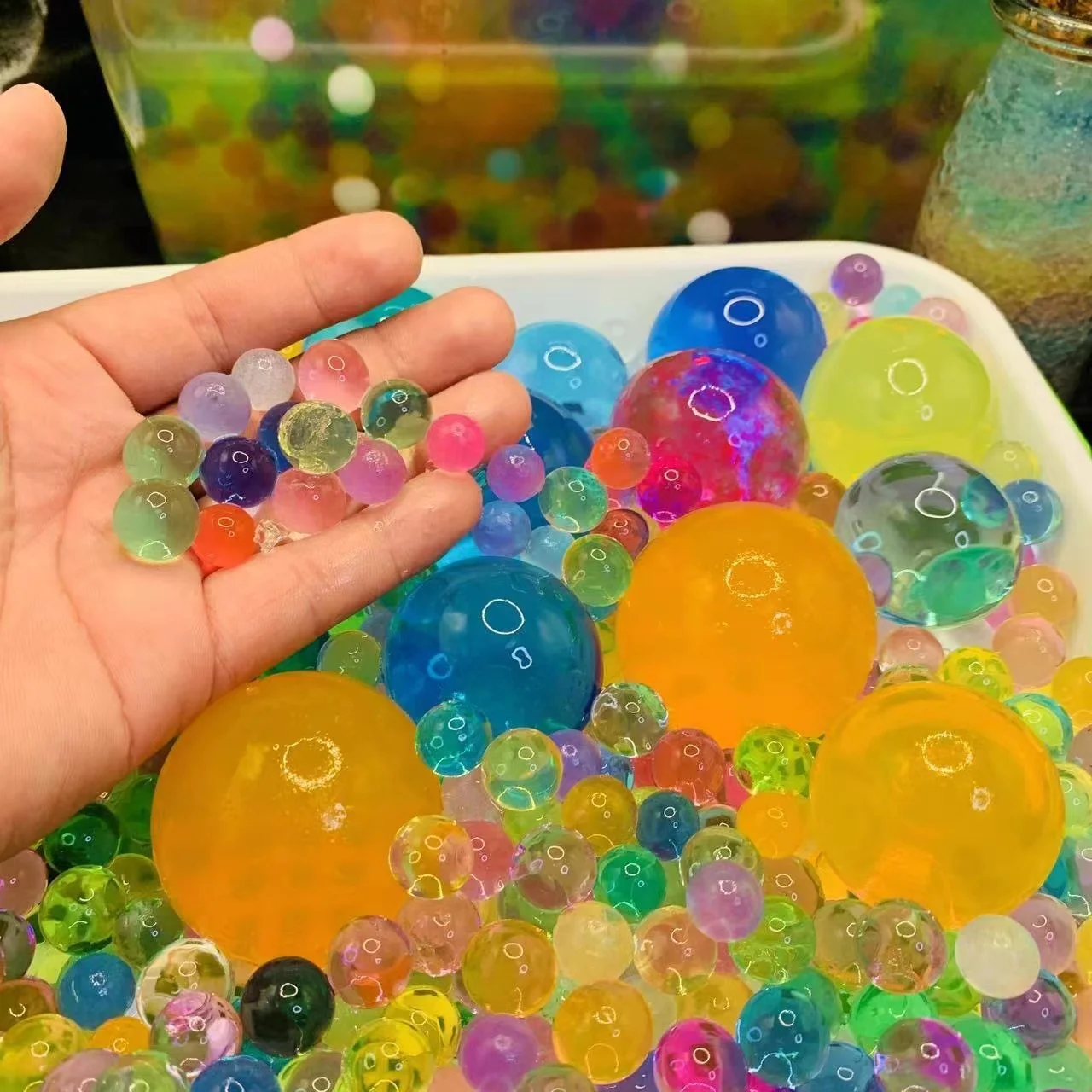 Crystal Soil Mud Toy Big Hydrogel Gel Kids Polymer Water Beads Wedding Home Decor