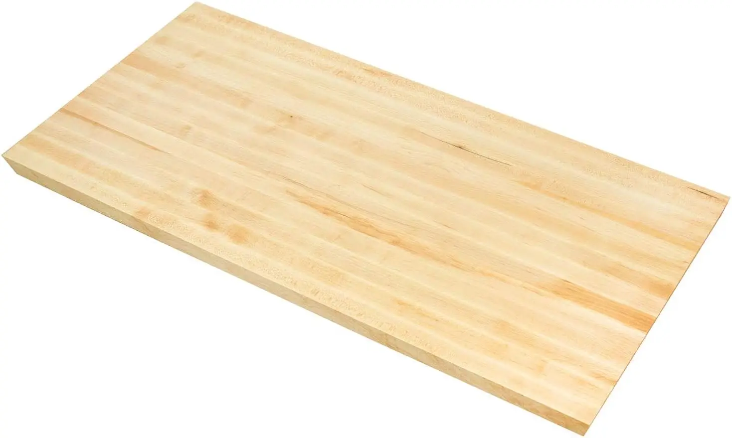 

Большая кухонная столешница Bison Blocks премиум-класса, 48x30 дюймов, твердый клен класса А, толстый блок мясника 1,5 дюйма