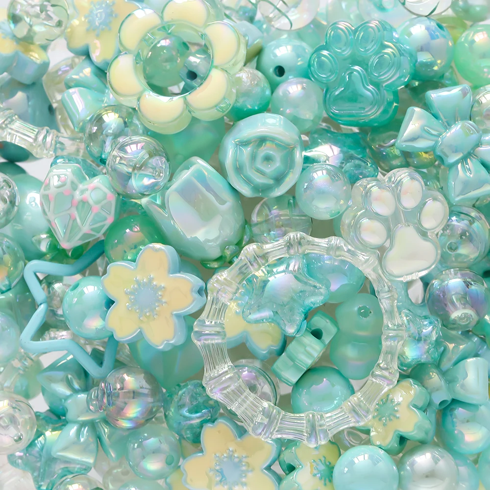 20grams 12~50mm Acrylic Mixed Beads 5