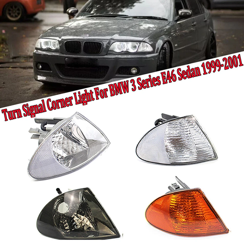 

Светодиодный указатель поворота E46, лампа для автомобильных фар, лампа для установки в уголку, подходит для BMW 3 серии E46 Sedan 2000 2001 E46 1999, светодиодный индикатор