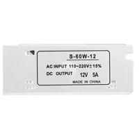 5A 12V AC/DC Voltage Converter Universal Regulated Switch Power Supply for LED Switch Power Supply for LED Power Supply Switch 5