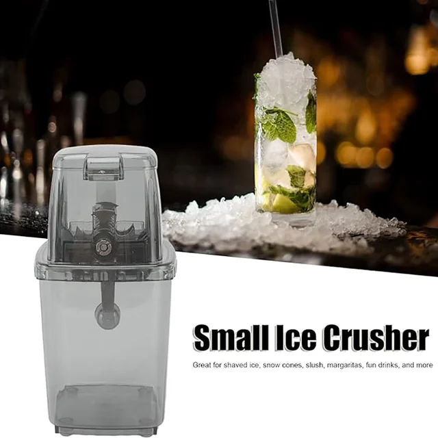 Small Home Manual Ice Crusher Transparent Multi-Purpose Hand Shaved Ice Machine DIY Ice Crusher Machine A Glacon Ice Crusher 1
