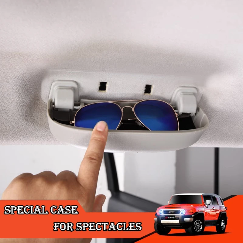FJ 크루저 선글라스 홀더 자동차 안경 보관함, 선글라스 보관 액세서리 보호 보관함 2007-2023
