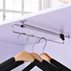 1pc Pull-Out Clothes Storage Rod Adjustable Foldable Metal Hanging Rail for Wardrobes Space-Saving Organizer Drying Racks 2