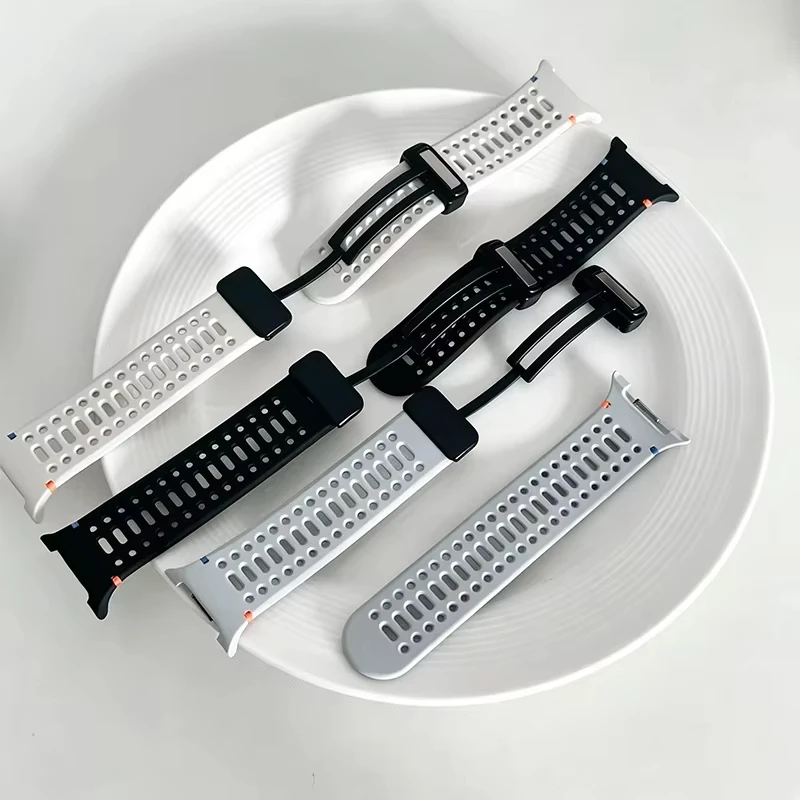 Breathable Sport Magnetic Silicone Band Strap Bracelet