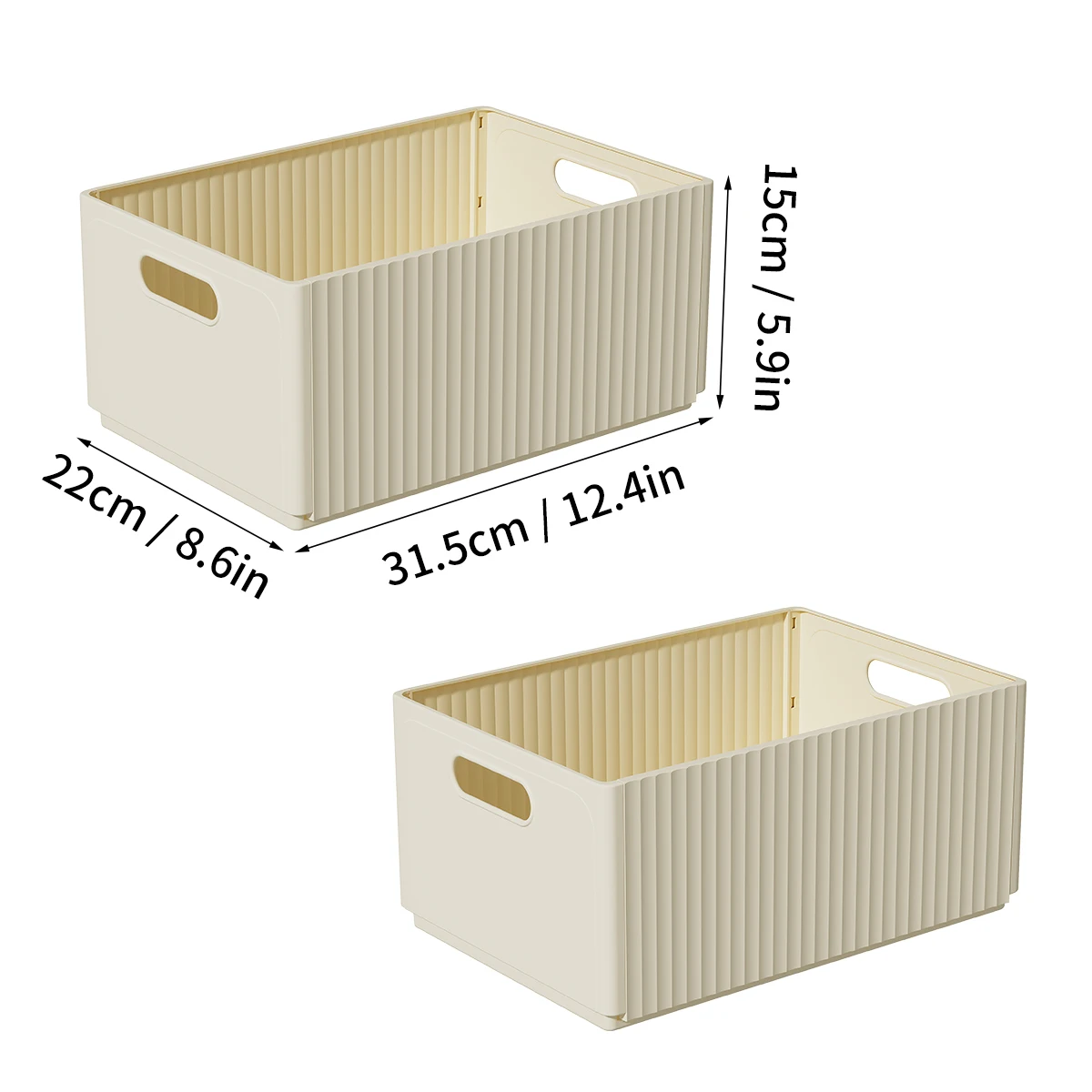 Beige L 2pcs
