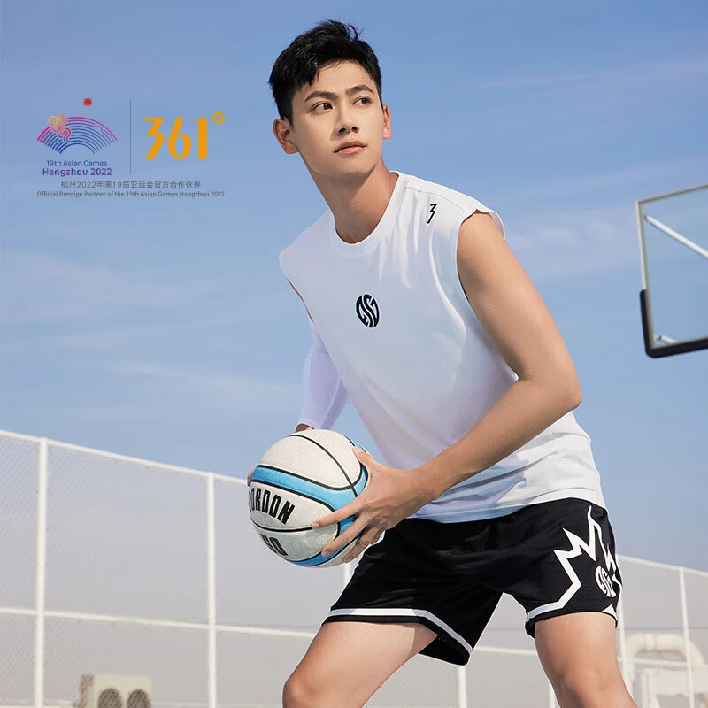 361 Degrees Men's Sports Vest Sleeveless Round Neck Breathable Loose Comfortable Basketball Top Male 652321504 Basketball Jerseys Men Sport Tees