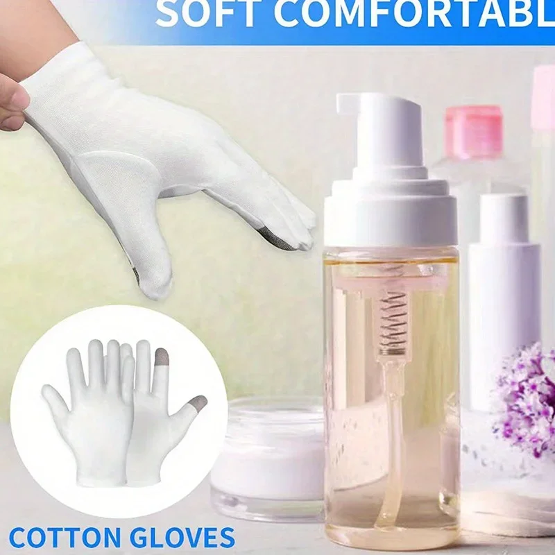 Touch Screen Cotton Spa Gloves Touch Screen Moisturizing Gloves