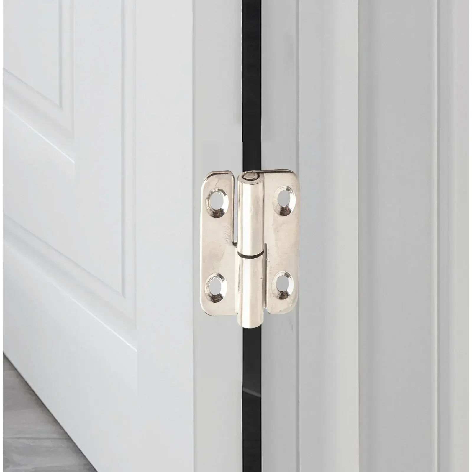 1PCS 37*33mm 304 Stainless Steel Lift-up Flag Hinge Removable Furniture Movable Hinge For Door Cabinet Closet Bathroom