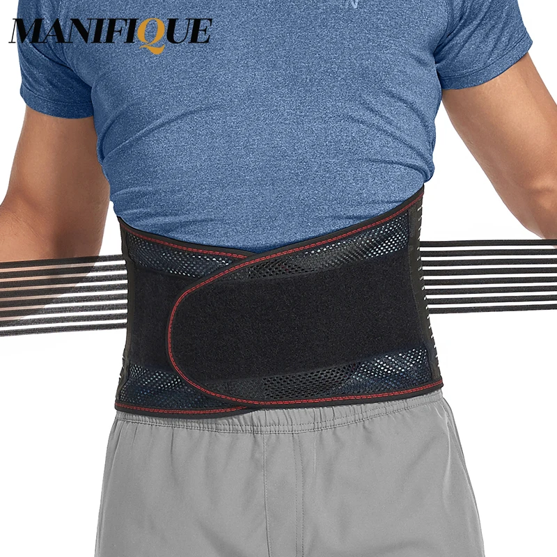 MANIFIQUE Back Support Belt Men Back Brace Belt Lumbares Ortopedicas  Protection Spine Support Belt Waist Trainer Corset - AliExpress