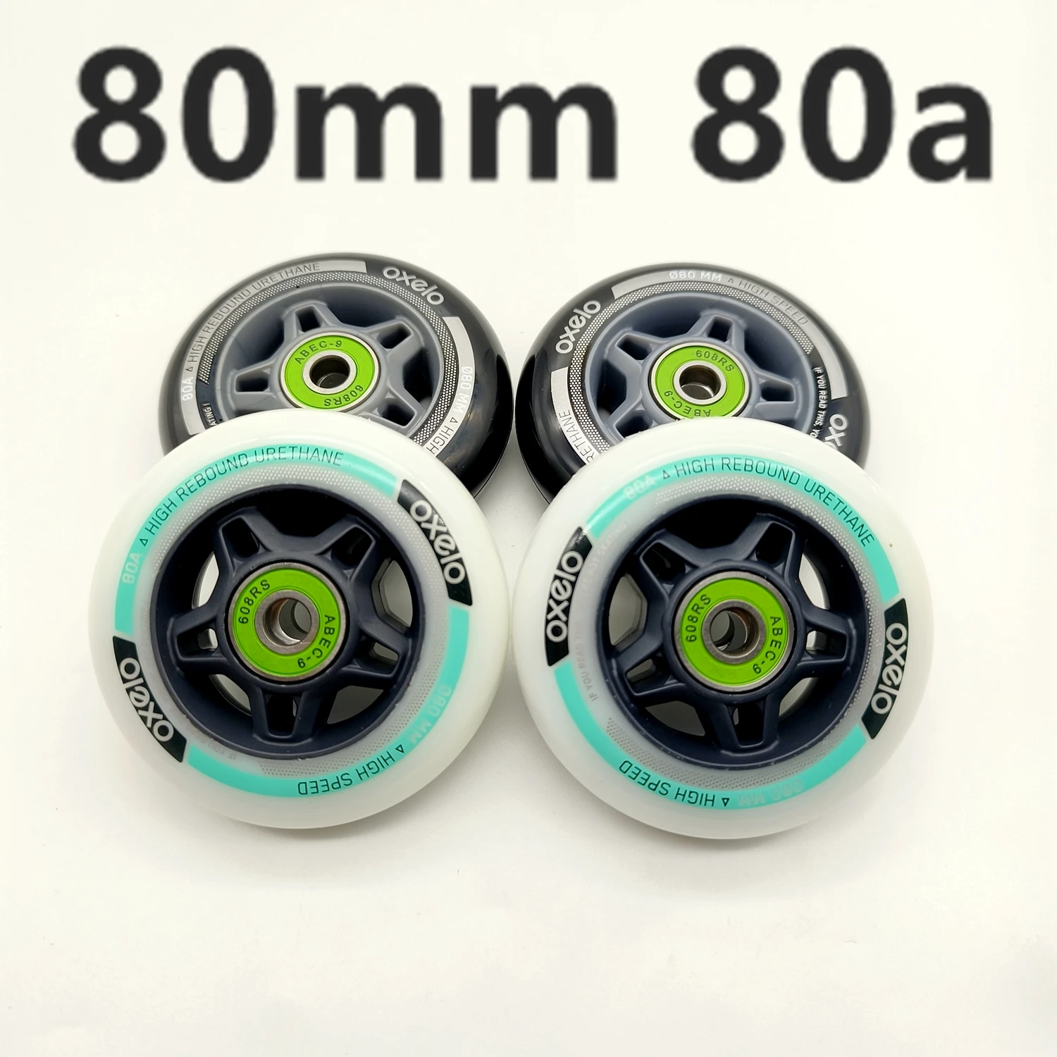 Roller Skating Wheels 80mm 80A 80x24mm 8wheels/lot