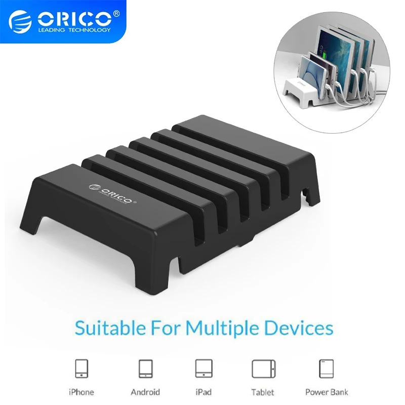 ORICO DK305 5슬롯 데스크탑 충전 브래킷 범용 멀티 컬러 장치 메모장 ..