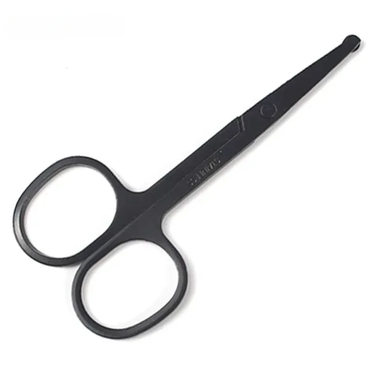Gentle Round-Tip Stainless Steel Nose Hair Trimmer-Safe, Compact & Skin-Friendly Design