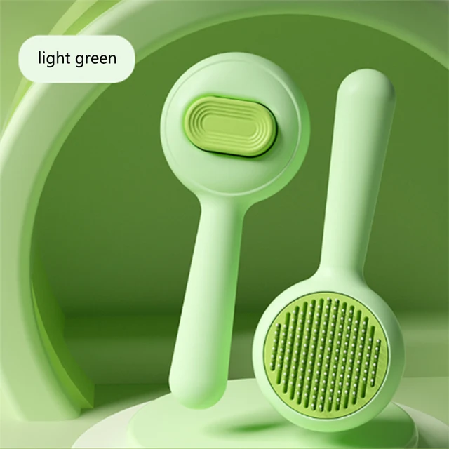 Pet self-cleaning comb cat comb pet wire brush self-cleaning steel needle comb pet dog supplies 4