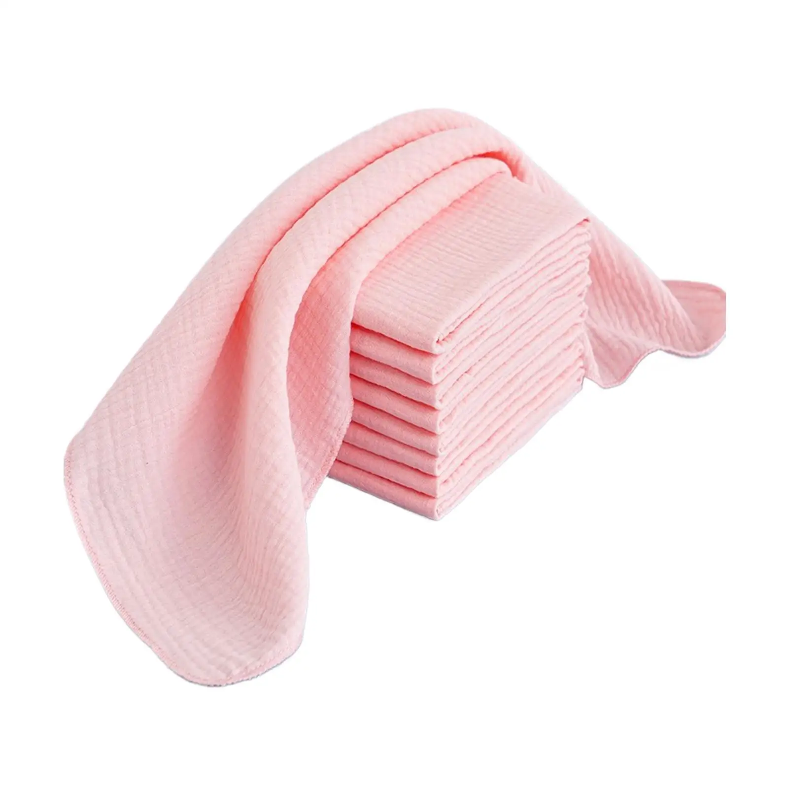 10 ШТ. Дитячі марлеві підгузки зі 100% бавовни для новонароджених, що змінюють підгузник 43x45 см, які можна прати, багаторазові двошарові м’які дитячі рушники