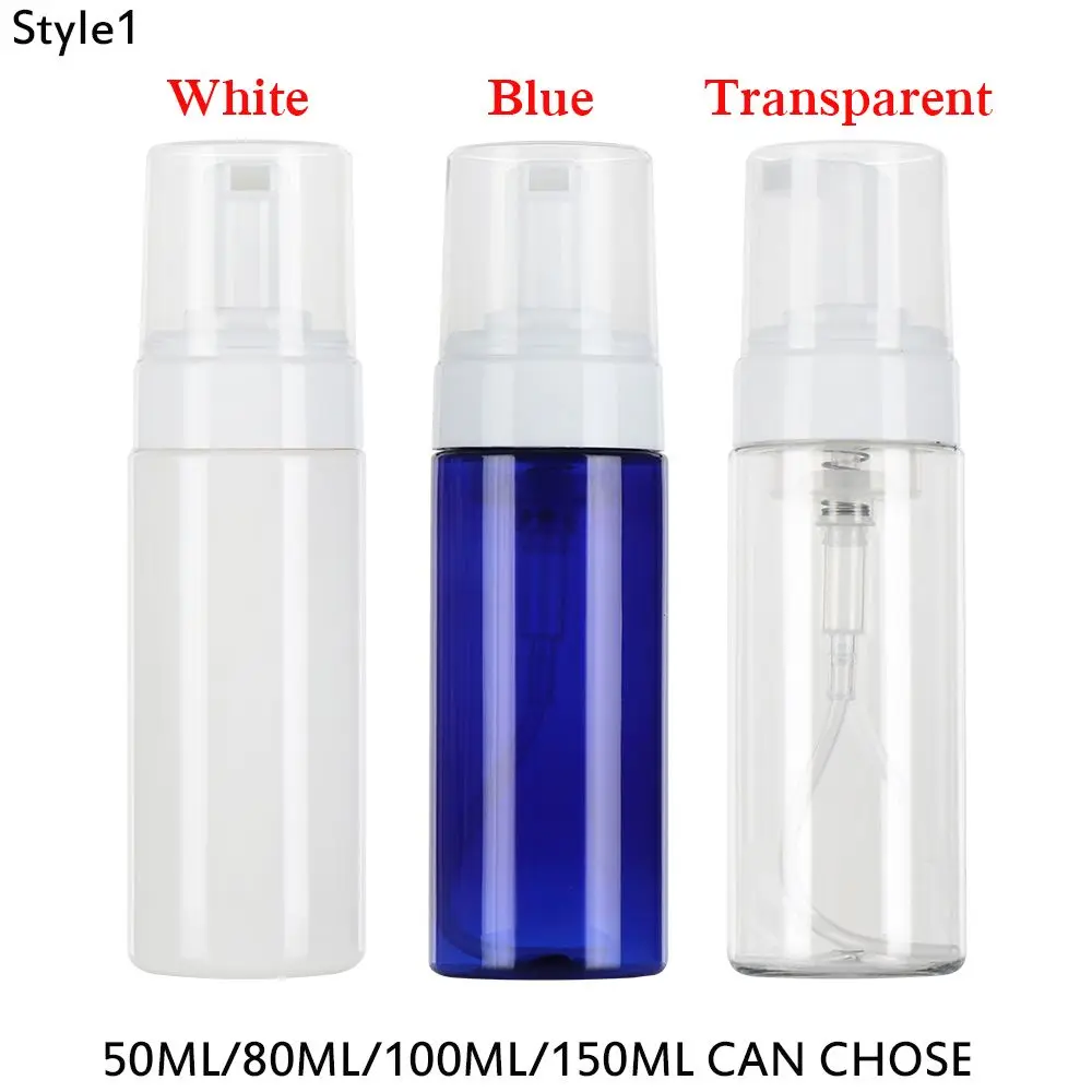 Clear Blue Shampoo Lotion Shower Gel Foam Pump Bottles Foaming Bottle Liquid Soap Whipped Mousse Points Bottling 6
