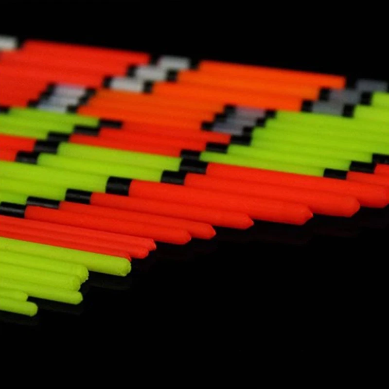 20PCS DIY Fishing Floats Tail Hollow Fishing Buoy Drifting Tail Eye-catching Fishing Float Top Night Fishing Tools Accessories