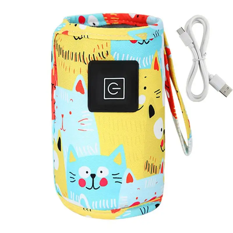 

Portable USB Bottle Warmer 3-gear Temperature Adjustable USB Charging Breast Milk Warm Bag Infant Feeding Thermal Warmer Pouch
