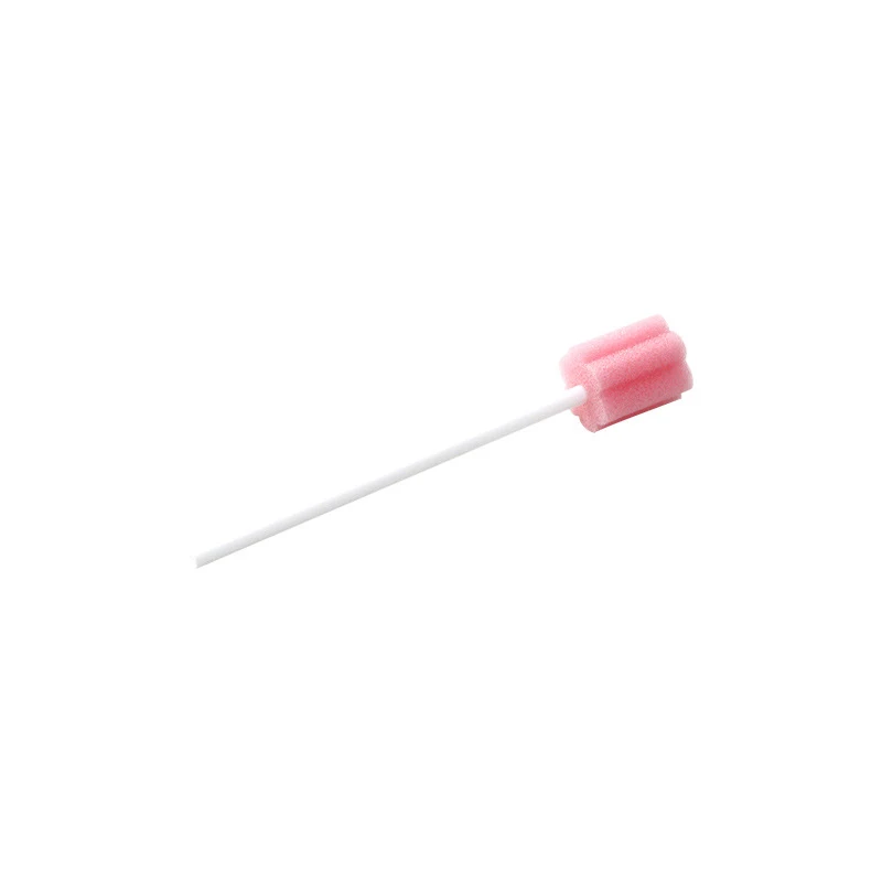 Cuidados orais descartรกveis esponja cotonete, 100pcs