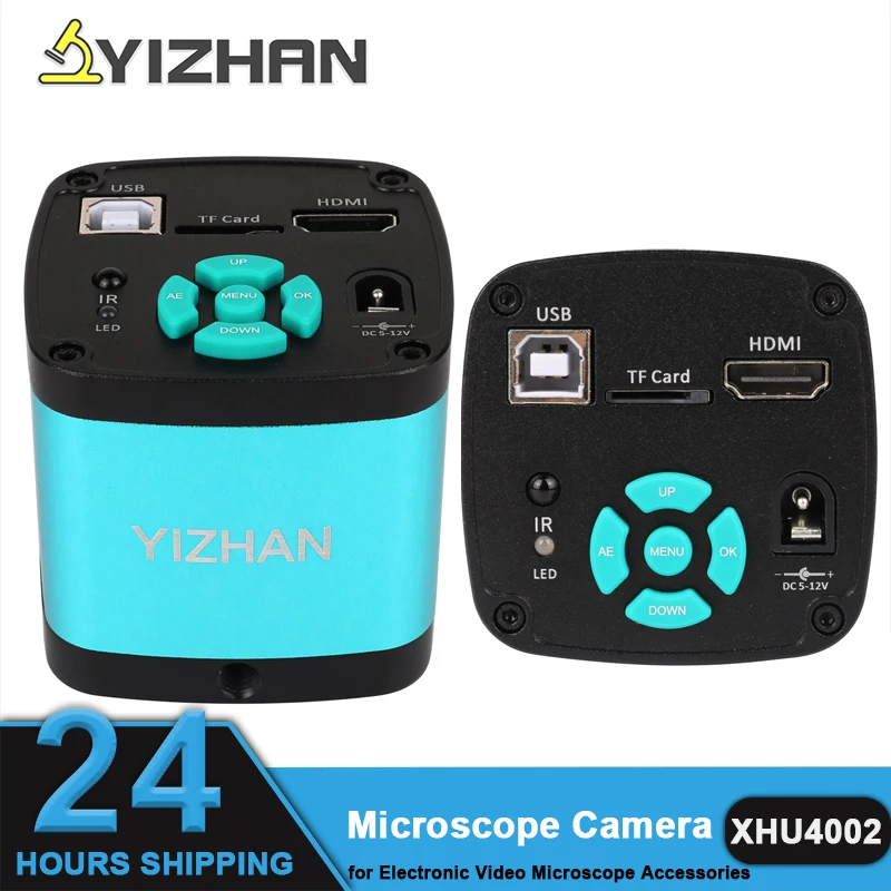 

48MP 4K TV Digital Video Microscope Camera HDMI USB Monocular Trinocular Accessory Zoom Soldering Microscopio Enlarge Repair