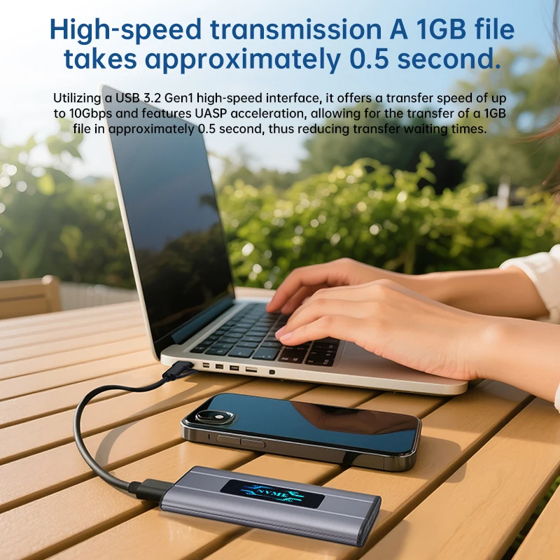 M.2 NVMe SSD 케이스 외장형 6TB 10Gbps 고속 USB 3.2 Gen2 타입-C 어댑터 NGFF SATA PCIe SSD 인클로저 알루미늄 합금 박스