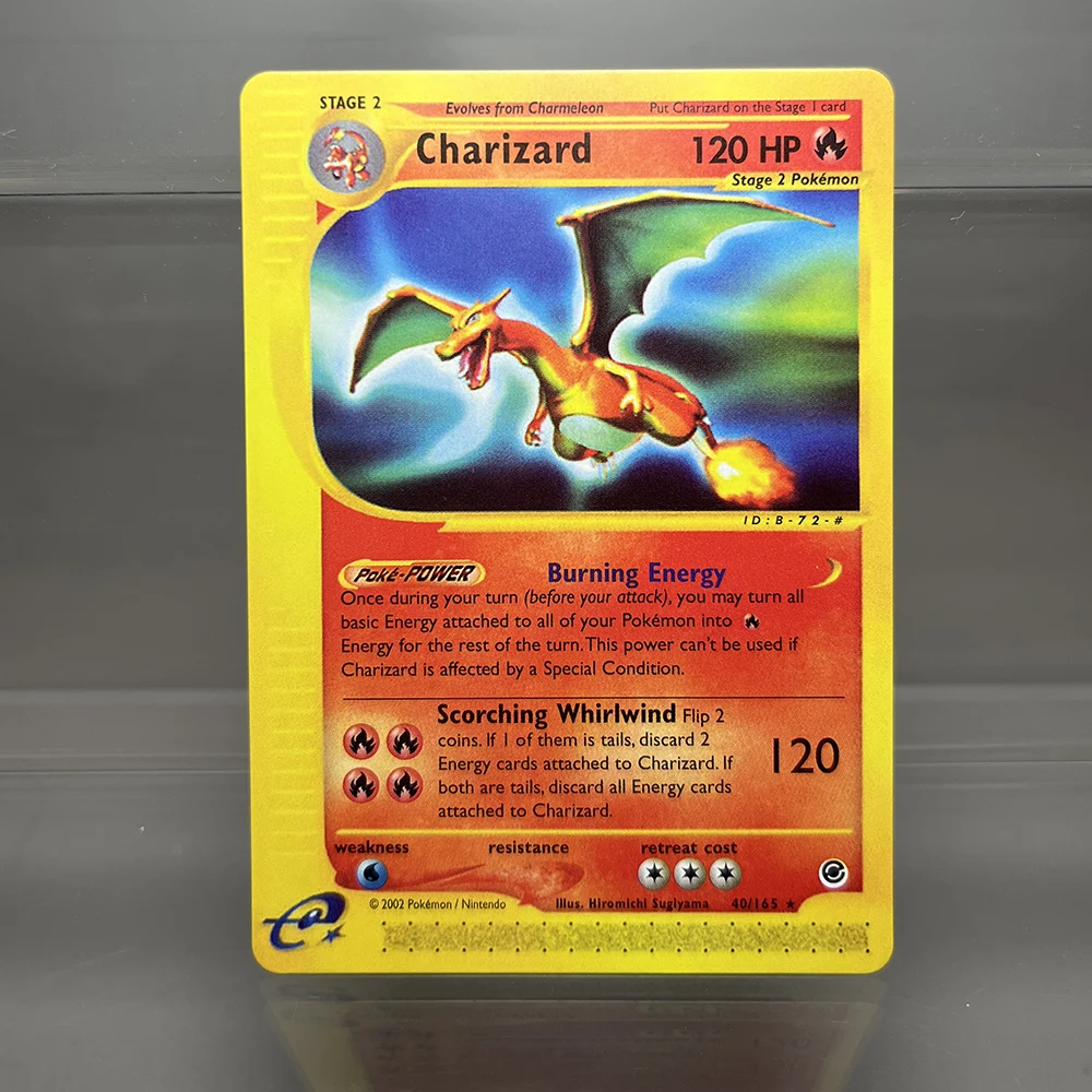 Pokemon Trading Cards E-Card Foil Flash Cards Charizard
