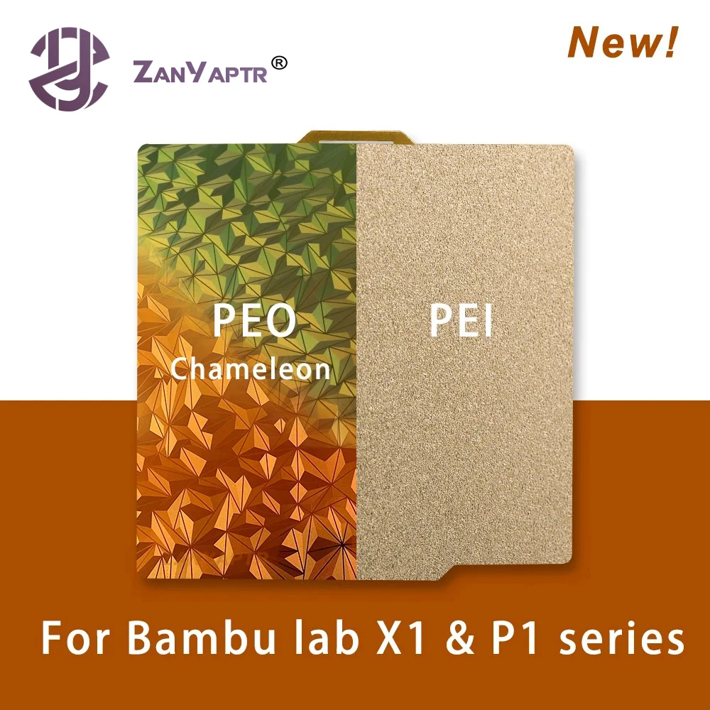 Per Bambu Lab X1 P1S Build Plate Pei Pet Peo Pey Sheet 257X257Mm Bed Texture Double Sided Spring Steel Per Stampante 3D Lab P1