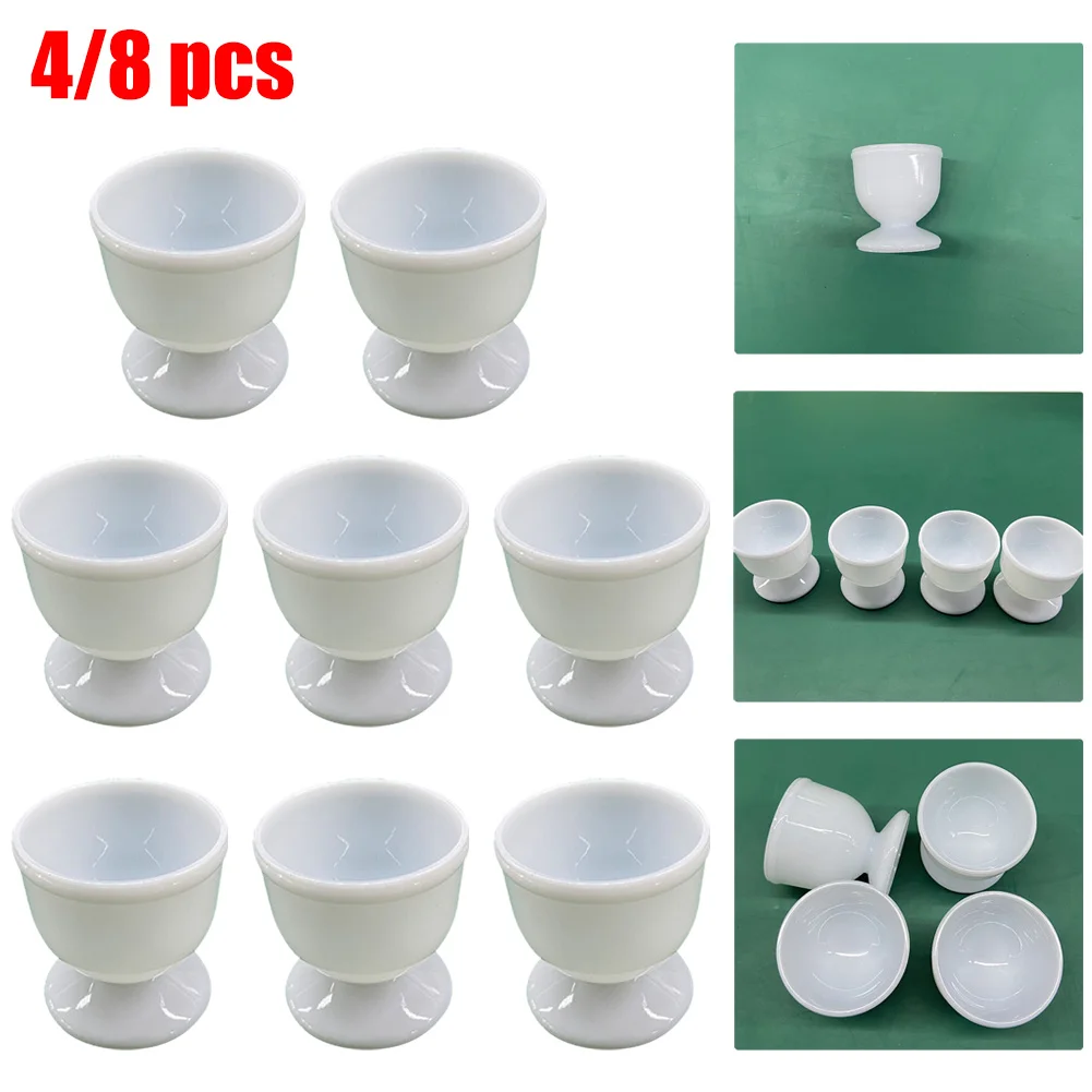 Description Picture 3 of itemEgg Rack Egg Cup 4 / 8 Pcs Accessories Cup Holder Egg Scoop Plastic Morning Rustproof High Quality Boiled Eggs